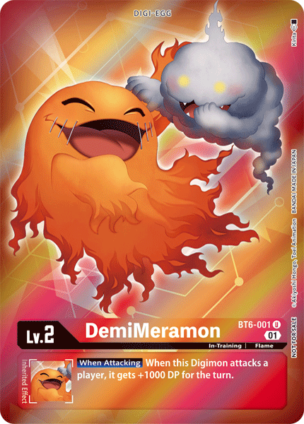 DemiMeramon [BT6-001] (Alternative Art - Box Topper) [Double Diamond] | Tables and Towers