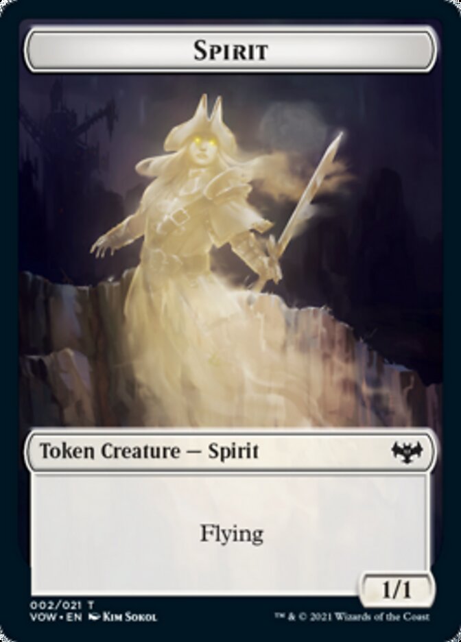 Spirit Token (002) [Innistrad: Crimson Vow Tokens] | Tables and Towers