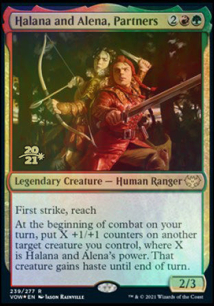 Halana and Alena, Partners [Innistrad: Crimson Vow Prerelease Promos] | Tables and Towers