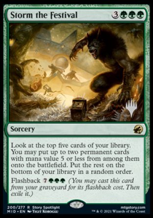 Storm the Festival (Promo Pack) [Innistrad: Midnight Hunt Promos] | Tables and Towers