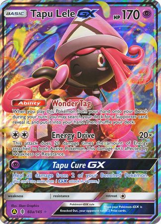 Tapu Lele GX (60a/145) (Alternate card) (Jumbo Card) [Sun & Moon: Guardians Rising] | Tables and Towers