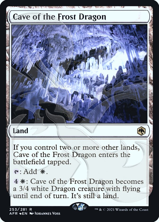 Cave of the Frost Dragon (Ampersand Promo) [Dungeons & Dragons: Adventures in the Forgotten Realms Promos] | Tables and Towers