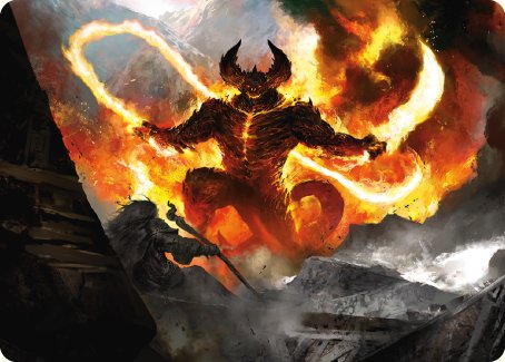 The Balrog, Flame of Udun Art Card [The Lord of the Rings: Tales of Middle-earth Art Series] | Tables and Towers