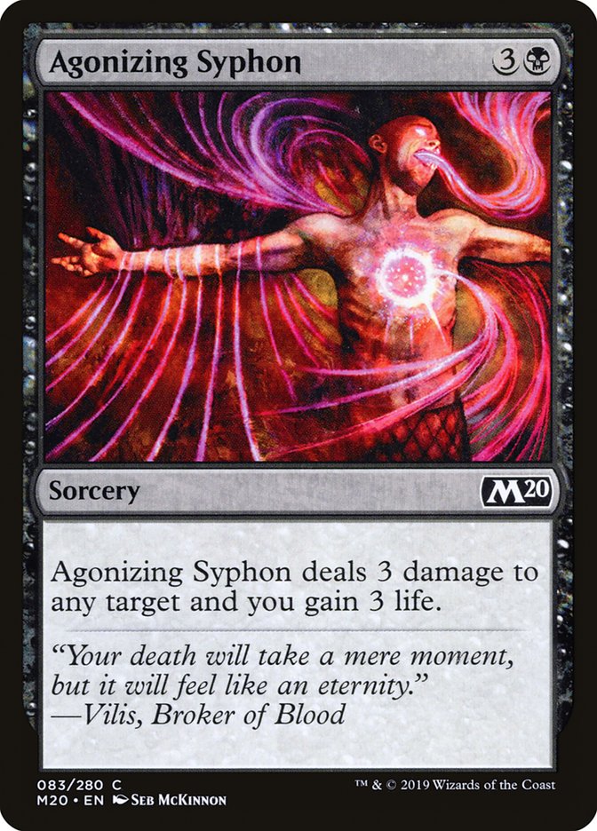 Agonizing Syphon [Core Set 2020] | Tables and Towers