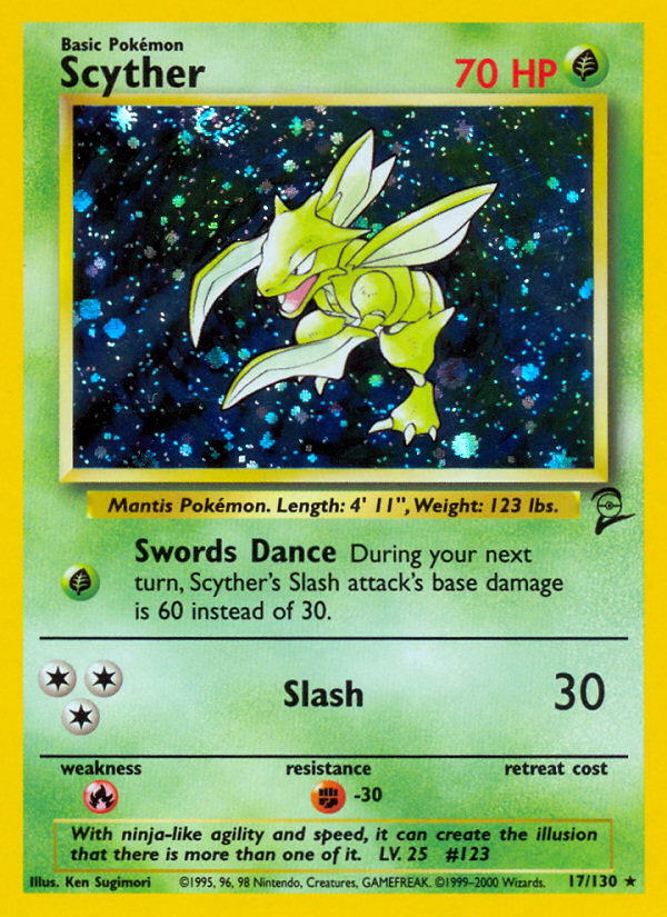 Scyther (17/130) [Base Set 2] | Tables and Towers