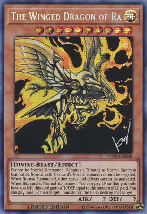 The Winged Dragon of Ra [TN19-EN009] Prismatic Secret Rare | Tables and Towers