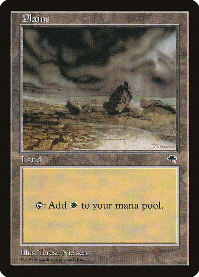 Plains (Black Signature on White Background) [Tempest] | Tables and Towers