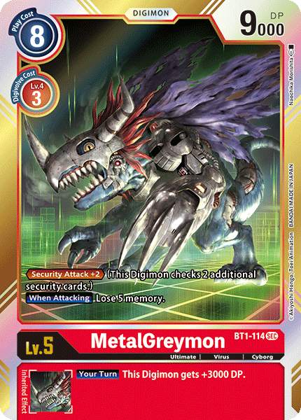 MetalGreymon [BT1-114] [Release Special Booster Ver.1.0] | Tables and Towers