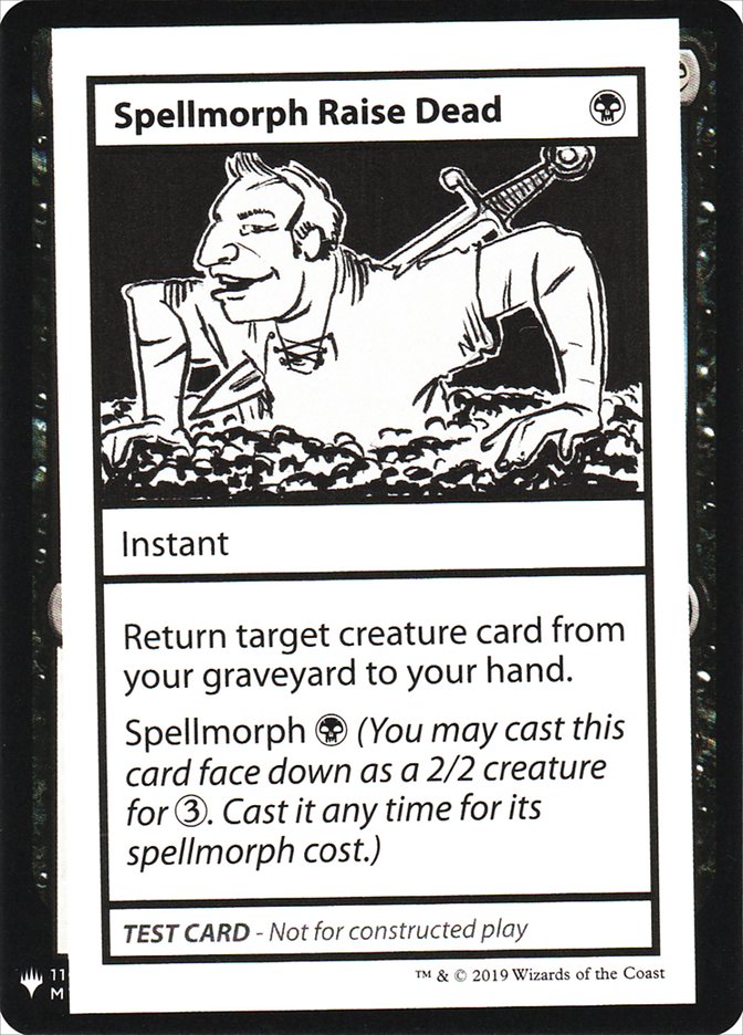 Spellmorph Raise Dead [Mystery Booster Playtest Cards] | Tables and Towers