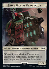 Soldier (002) // Space Marine Devastator Double-Sided Token [Warhammer 40,000 Tokens] | Tables and Towers