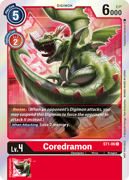 Coredramon [ST1-06] (Event Pack) [Starter Deck: Gaia Red Promos] | Tables and Towers