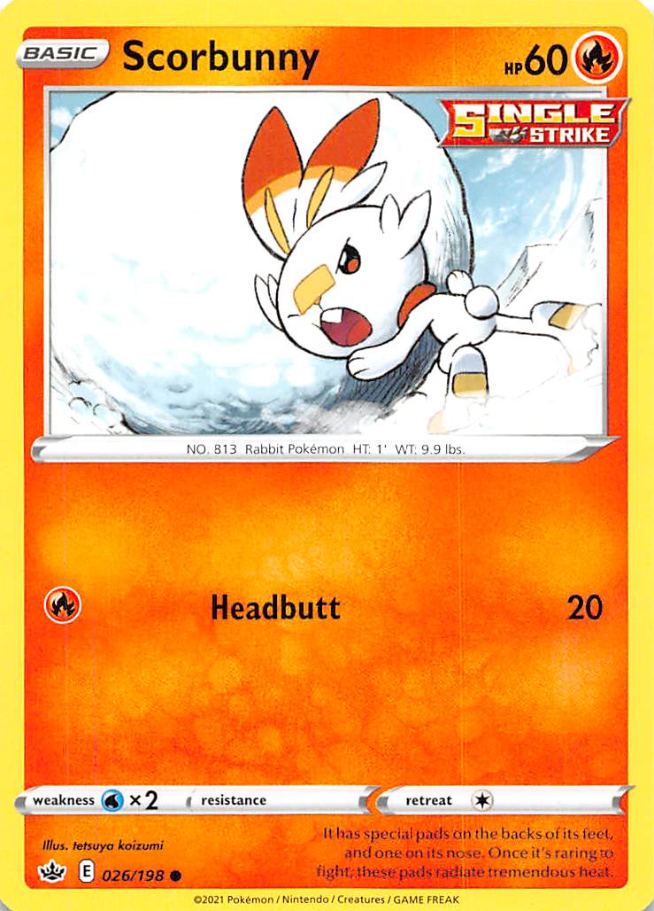 Scorbunny (026/198) [Sword & Shield: Chilling Reign] | Tables and Towers