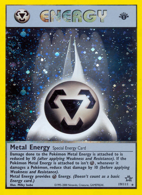 Metal Energy (19/111) [Neo Genesis 1st Edition] | Tables and Towers