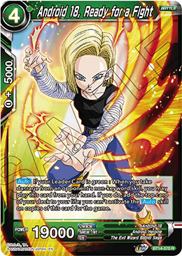 Android 18, Ready for a Fight (BT14-070) [Cross Spirits] | Tables and Towers