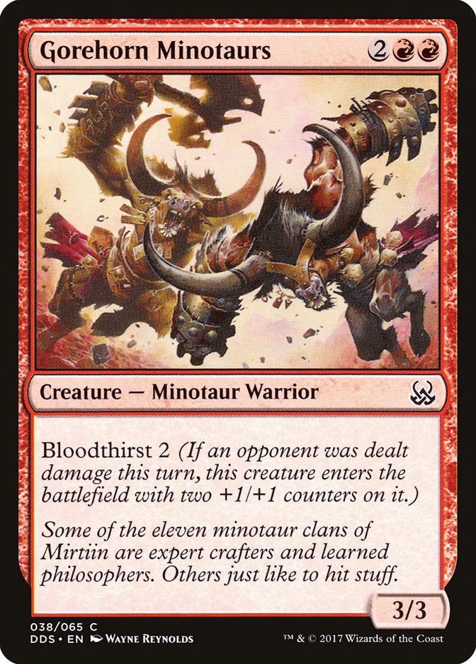 Gorehorn Minotaurs [Duel Decks: Mind vs. Might] | Tables and Towers