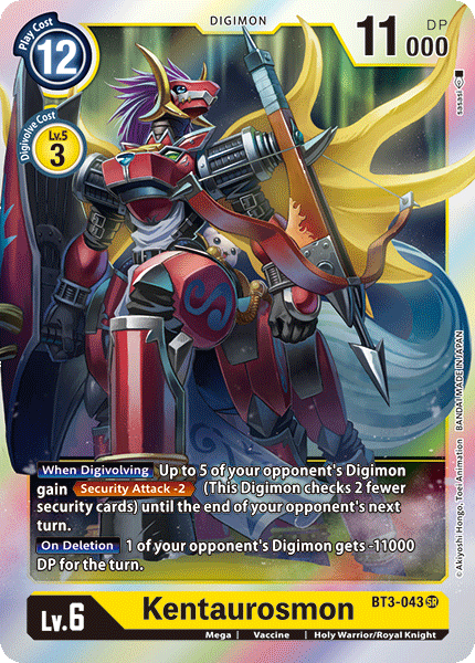 Kentaurosmon [BT3-043] [Release Special Booster Ver.1.0] | Tables and Towers