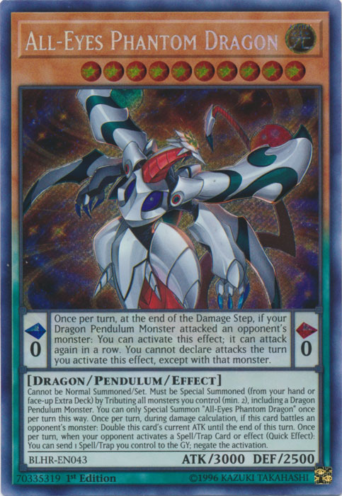 All-Eyes Phantom Dragon [BLHR-EN043] Secret Rare | Tables and Towers