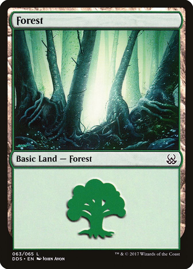 Forest (63) [Duel Decks: Mind vs. Might] | Tables and Towers