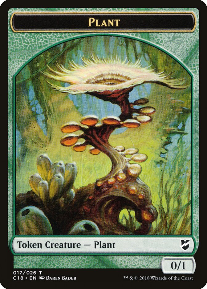 Plant Token [Commander 2018 Tokens] | Tables and Towers