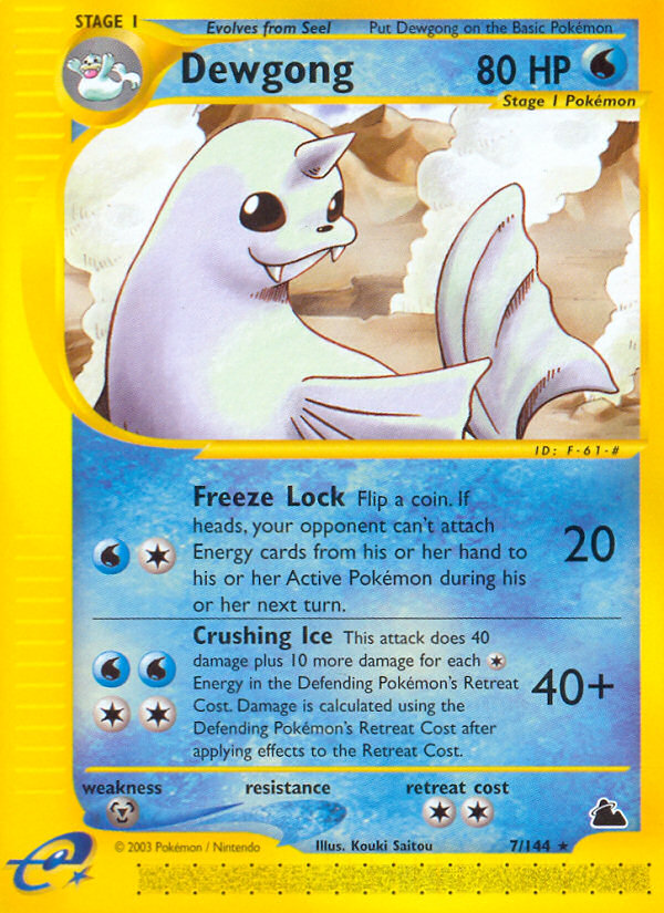 Dewgong (7/144) [Skyridge] | Tables and Towers