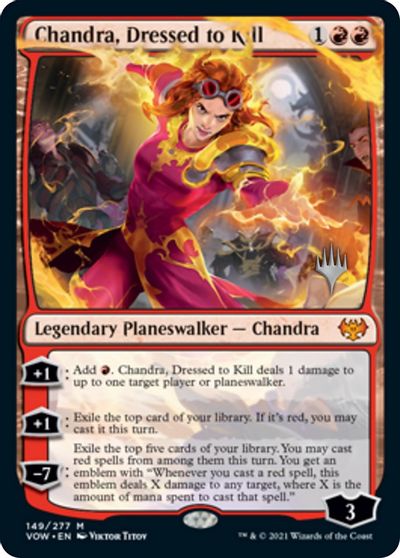 Chandra, Dressed to Kill (Promo Pack) [Innistrad: Crimson Vow Promos] | Tables and Towers