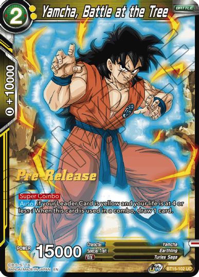 Yamcha, Battle at the Tree (BT15-102) [Saiyan Showdown Prerelease Promos] | Tables and Towers