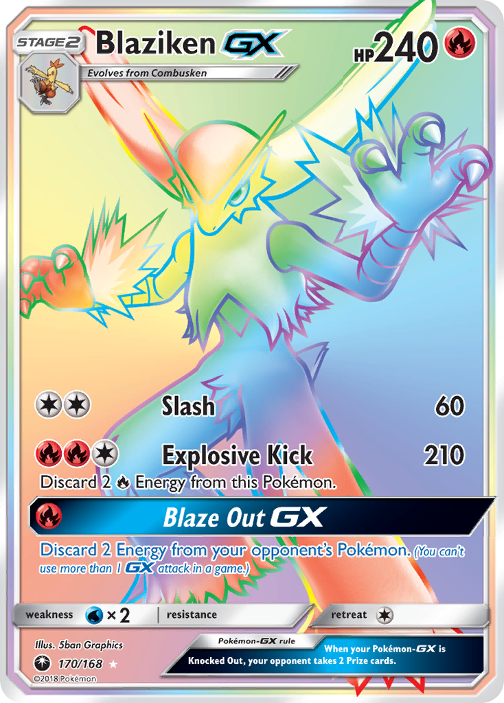 Blaziken GX (170/168) [Sun & Moon: Celestial Storm] | Tables and Towers