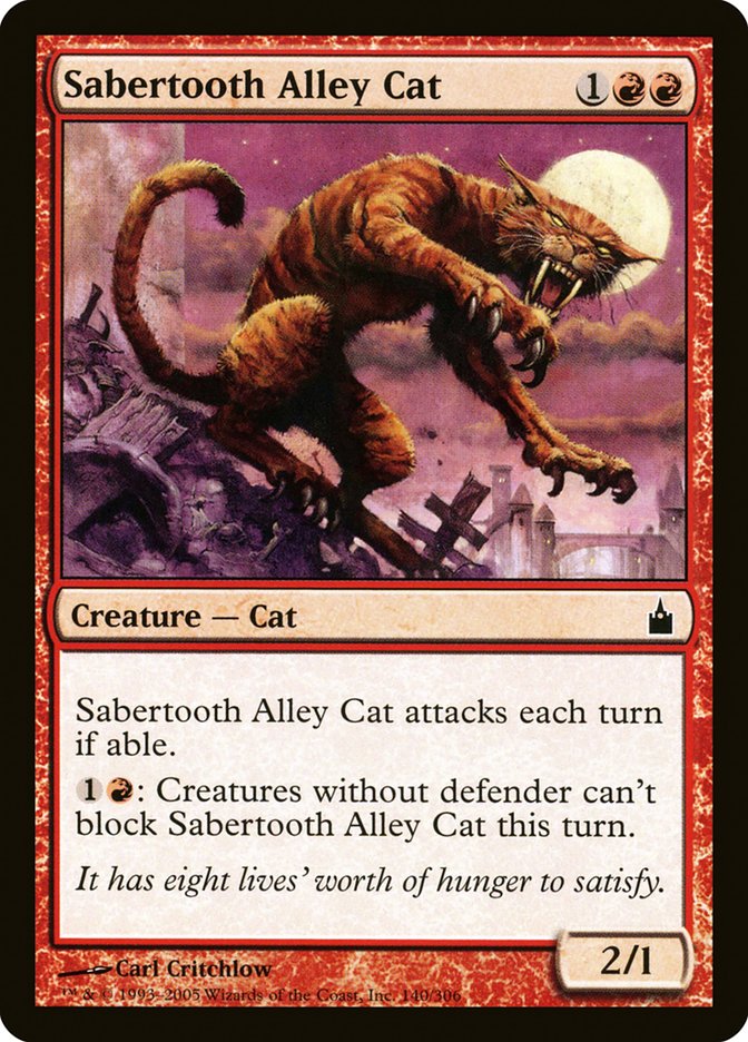 Sabertooth Alley Cat [Ravnica: City of Guilds] | Tables and Towers