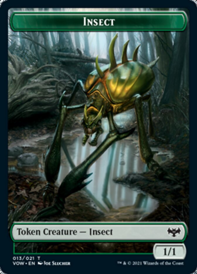 Insect // Dragon Illusion Double-Sided Token [Innistrad: Crimson Vow Tokens] | Tables and Towers