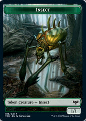 Insect // Spirit Cleric Double-Sided Token [Innistrad: Crimson Vow Tokens] | Tables and Towers