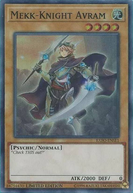 Mekk-Knight Avram [EXFO-ENSE1] Super Rare | Tables and Towers