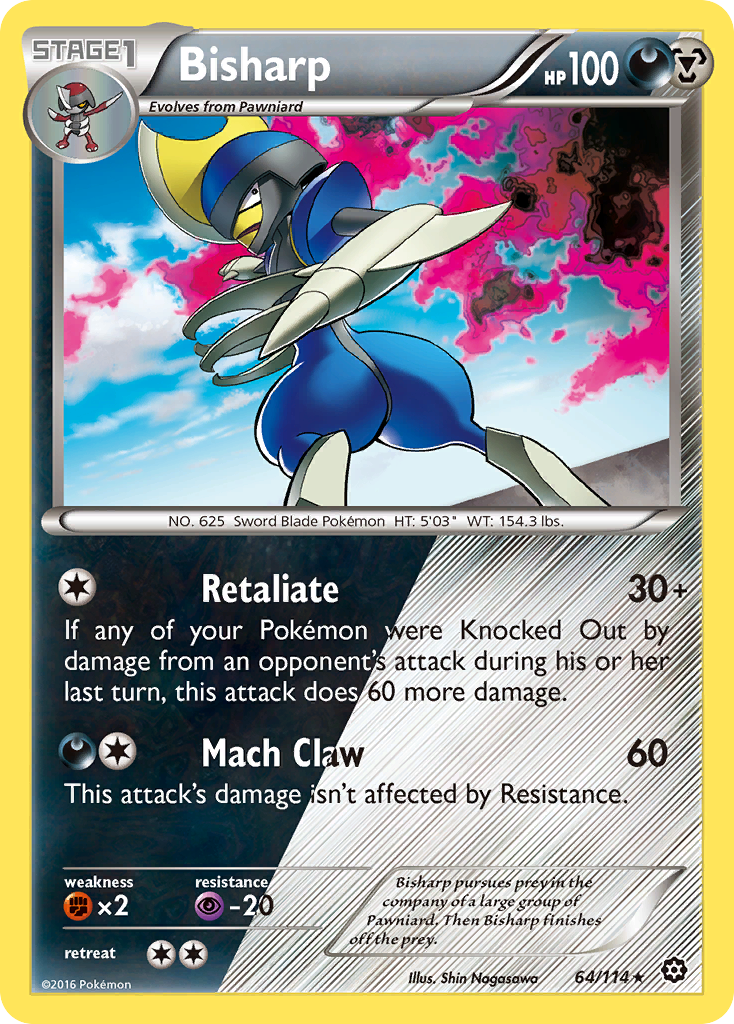 Bisharp (64/114) [XY: Steam Siege] | Tables and Towers