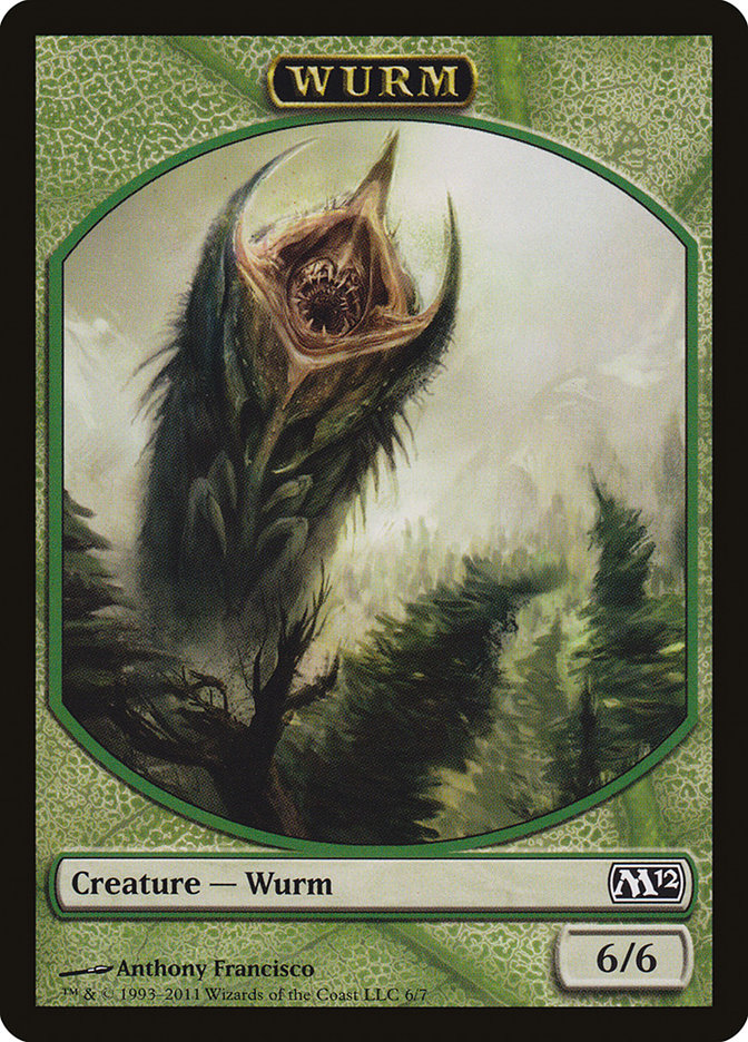 Wurm Token [Magic 2012 Tokens] | Tables and Towers