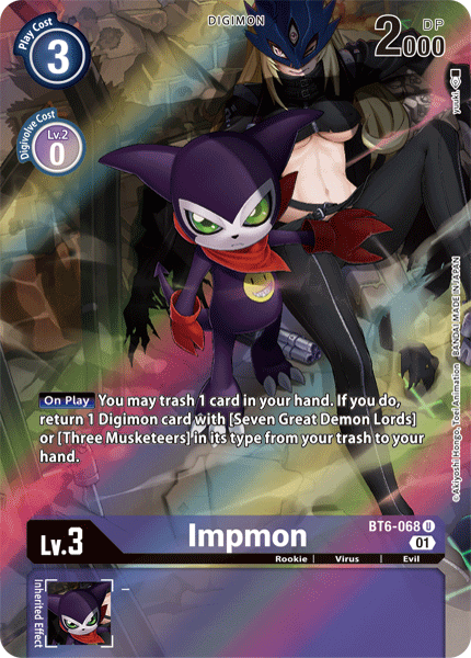 Impmon [BT6-068] (Alternate Art) [Double Diamond] | Tables and Towers