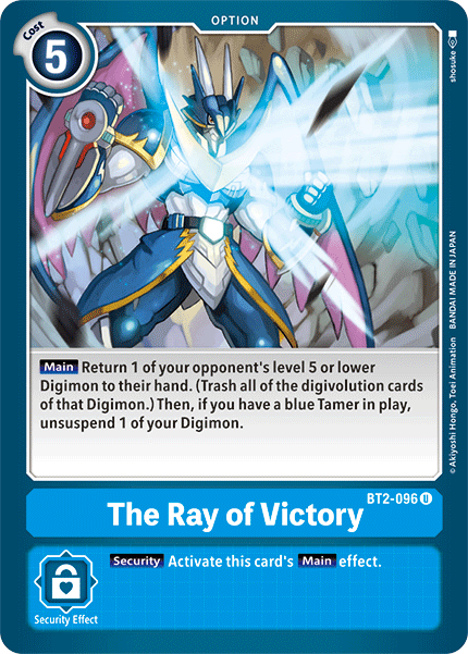 The Ray of Victory [BT2-096] [Release Special Booster Ver.1.5] | Tables and Towers