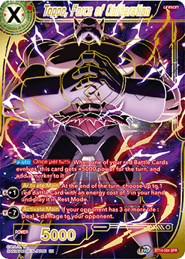 Toppo, Force of Obliteration (SPR) (BT14-004) [Cross Spirits] | Tables and Towers