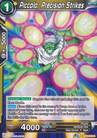 Piccolo, Precision Strikes (BT12-094) [Vicious Rejuvenation] | Tables and Towers