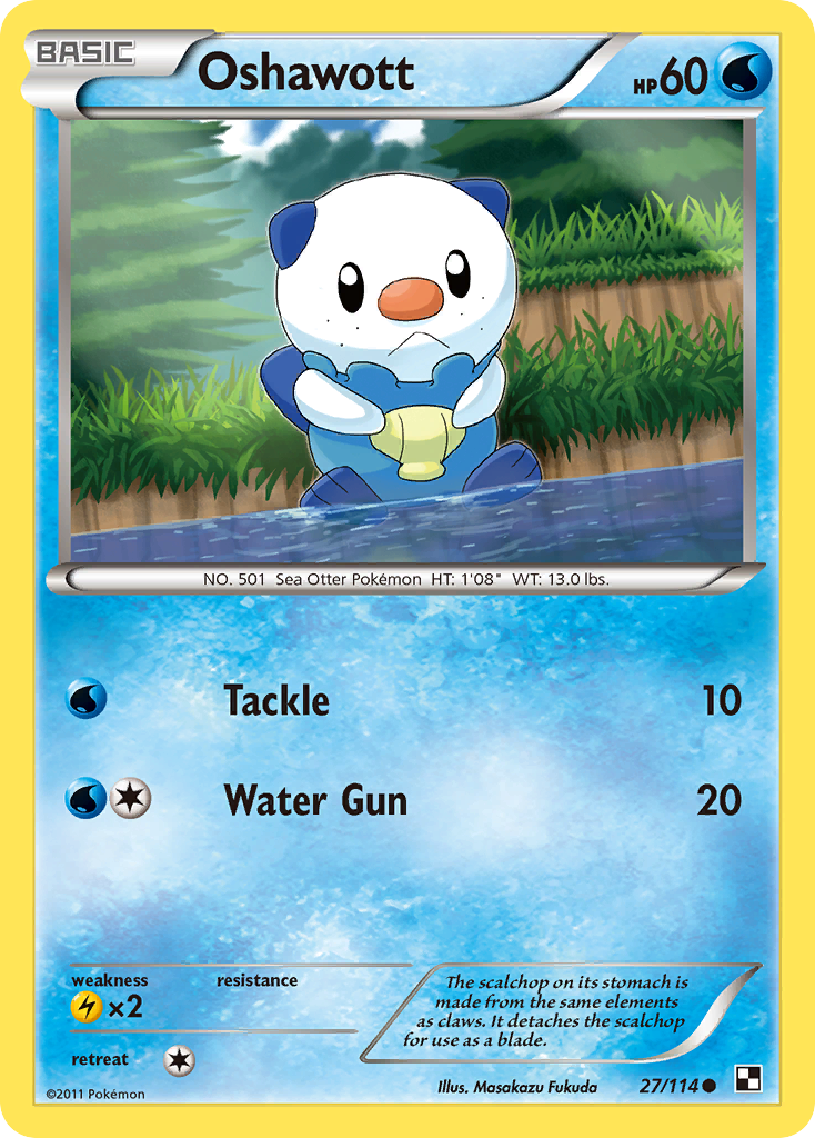 Oshawott (27/114) [Black & White: Base Set] | Tables and Towers