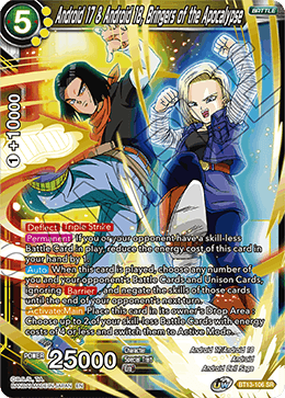 Android 17 & Android 18, Bringers of the Apocalypse (BT13-106) [Supreme Rivalry] | Tables and Towers