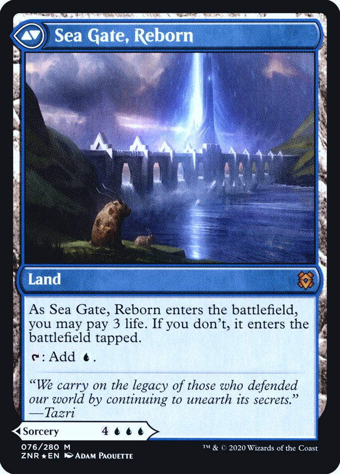 Sea Gate Restoration // Sea Gate, Reborn [Zendikar Rising Prerelease Promos] | Tables and Towers