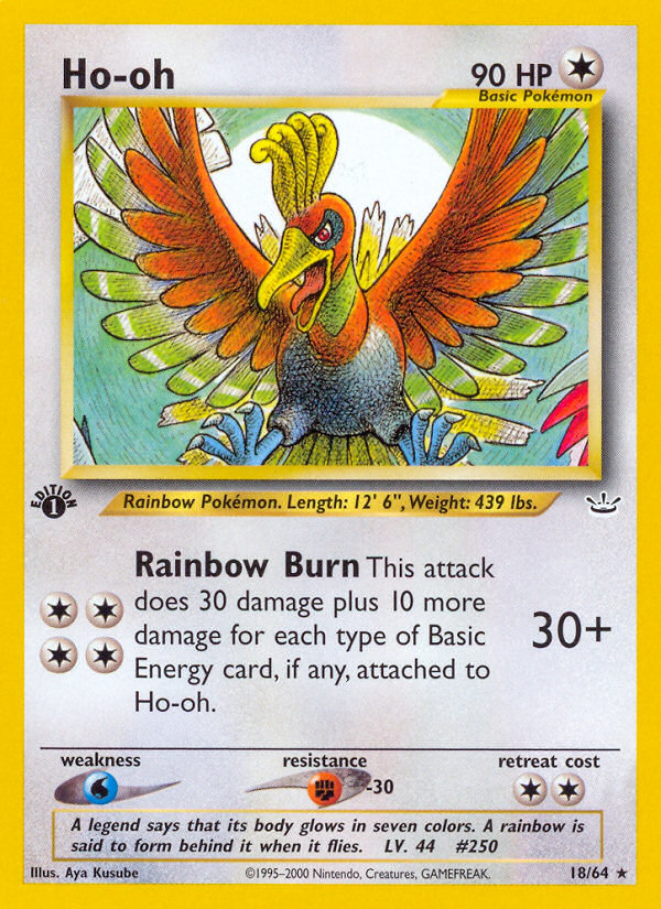 Ho-oh (18/64) [Neo Revelation 1st Edition] | Tables and Towers