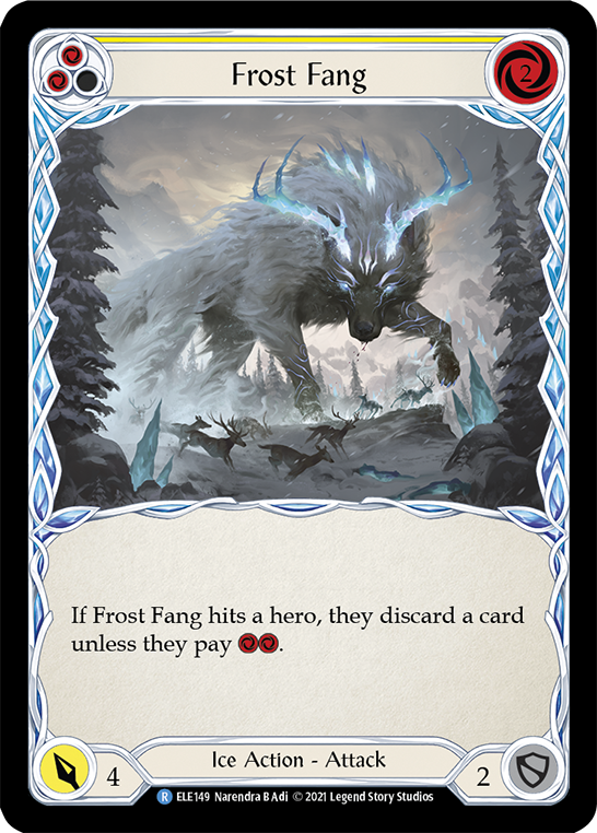 Frost Fang (Yellow) [ELE149] (Tales of Aria)  1st Edition Normal | Tables and Towers