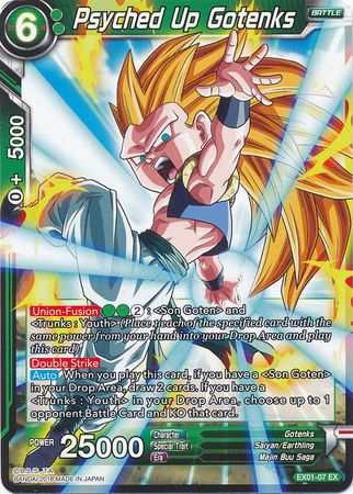 Psyched Up Gotenks (EX01-07) [Mighty Heroes] | Tables and Towers