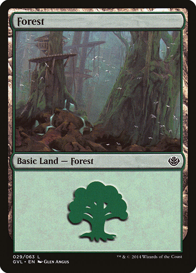 Forest (29) (Garruk vs. Liliana) [Duel Decks Anthology] | Tables and Towers