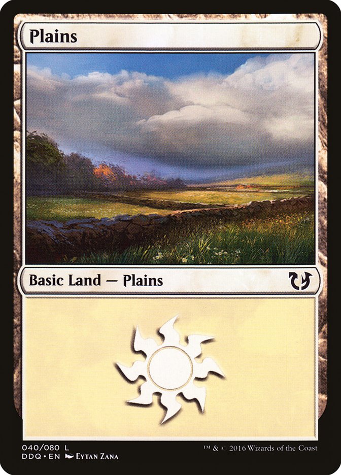 Plains (40) [Duel Decks: Blessed vs. Cursed] | Tables and Towers