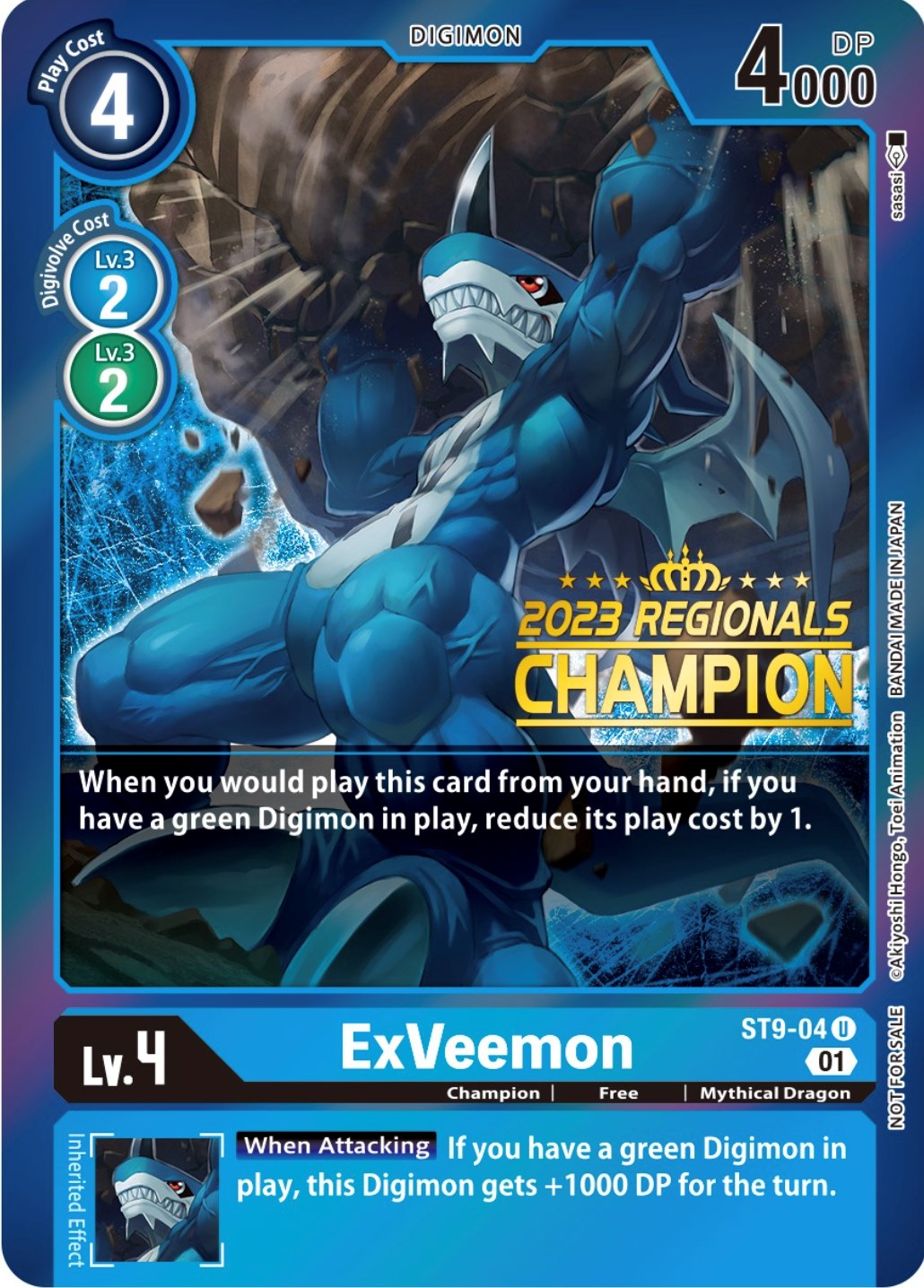 ExVeemon [ST9-04] (2023 Regionals Champion) [Starter Deck: Ultimate Ancient Dragon Promos] | Tables and Towers