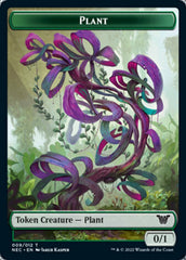 Plant // Treasure Double-Sided Token [Kamigawa: Neon Dynasty Commander Tokens] | Tables and Towers