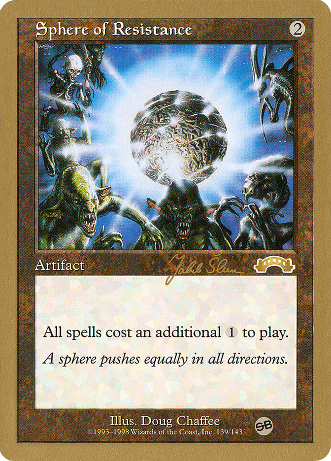 Sphere of Resistance (Jakub Slemr) (SB) [World Championship Decks 1999] | Tables and Towers