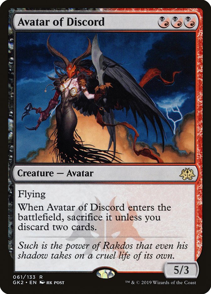 Avatar of Discord [Ravnica Allegiance Guild Kit] | Tables and Towers