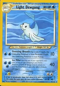 Light Dewgong (45/105) [Neo Destiny Unlimited] | Tables and Towers